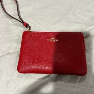 Coach red wallet